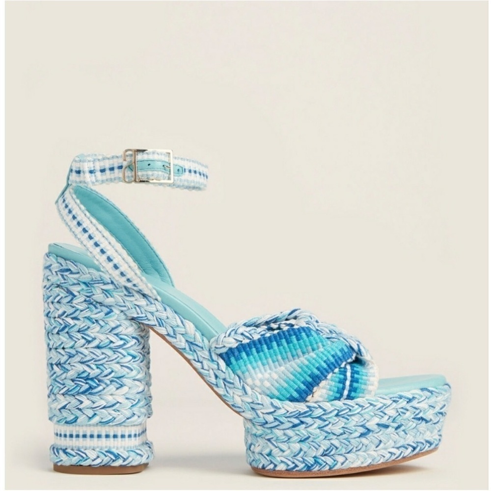 Antolina Heels Barbara Raffia Platform in Orange - Picture 3 of 10